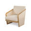 Fauteuil club en bois et bois textilene