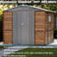 Remise de jardin 6 * 8pi - look moderne avec toit en fer, intérieur spacieux et fonctionnel