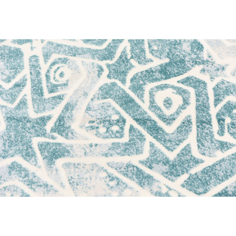 Maxon Geometric Indoor Rug, Round 4'