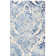 Oakton Hand Tufted Wool/Cotton/Latex Damask Rug in Blue/Ivory