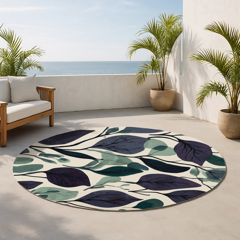 Tapis intérieur et extérieur Nebula, Rond 5 pi