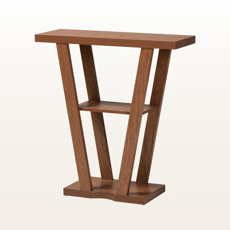 Driftwood Console Table - Modern and Contemporary Walnut Brown Finish