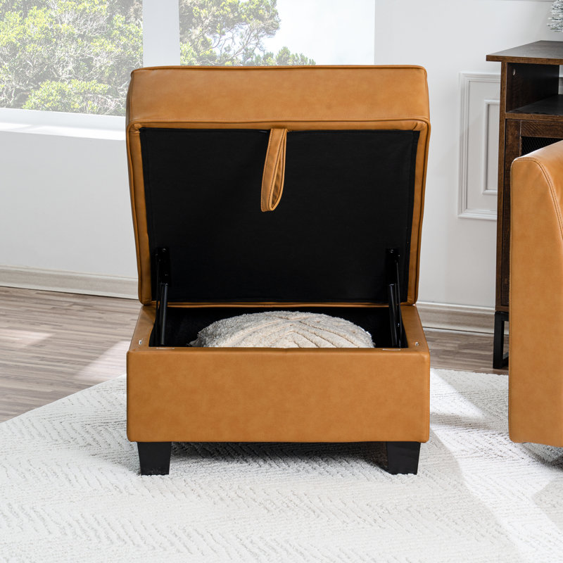 30" Square Ottoman for Modular Sofa – Comfortable Footrest Module with Soft Upholstery