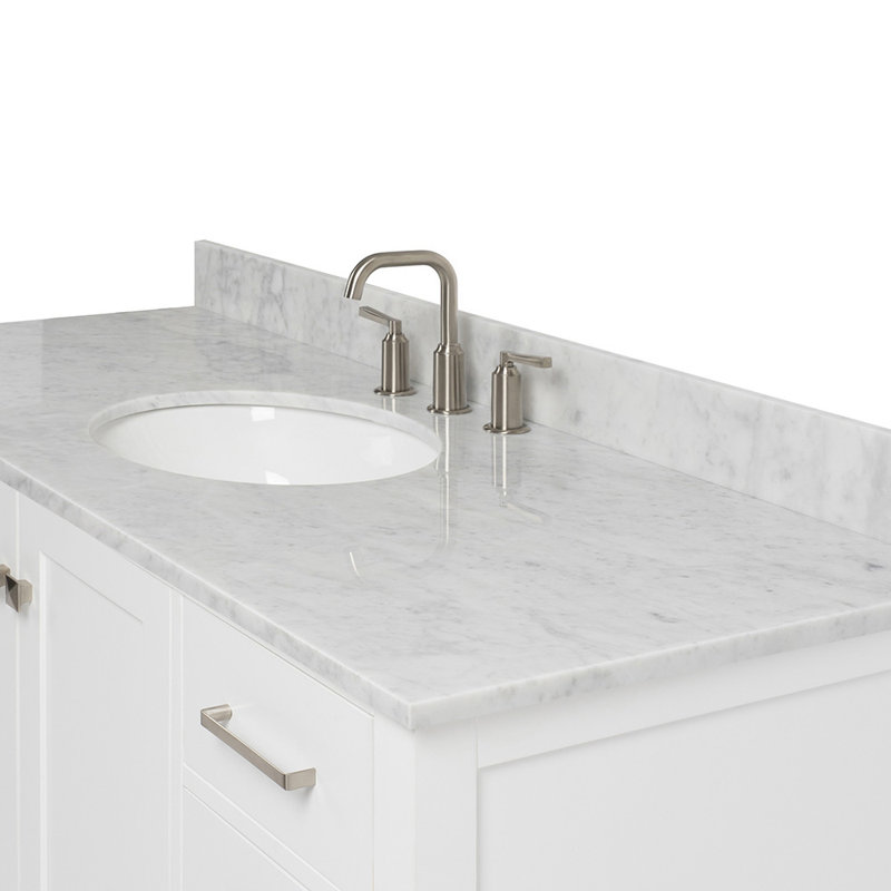 Ensemble de meuble-lavabo simple 55 po Flynt, Blanc