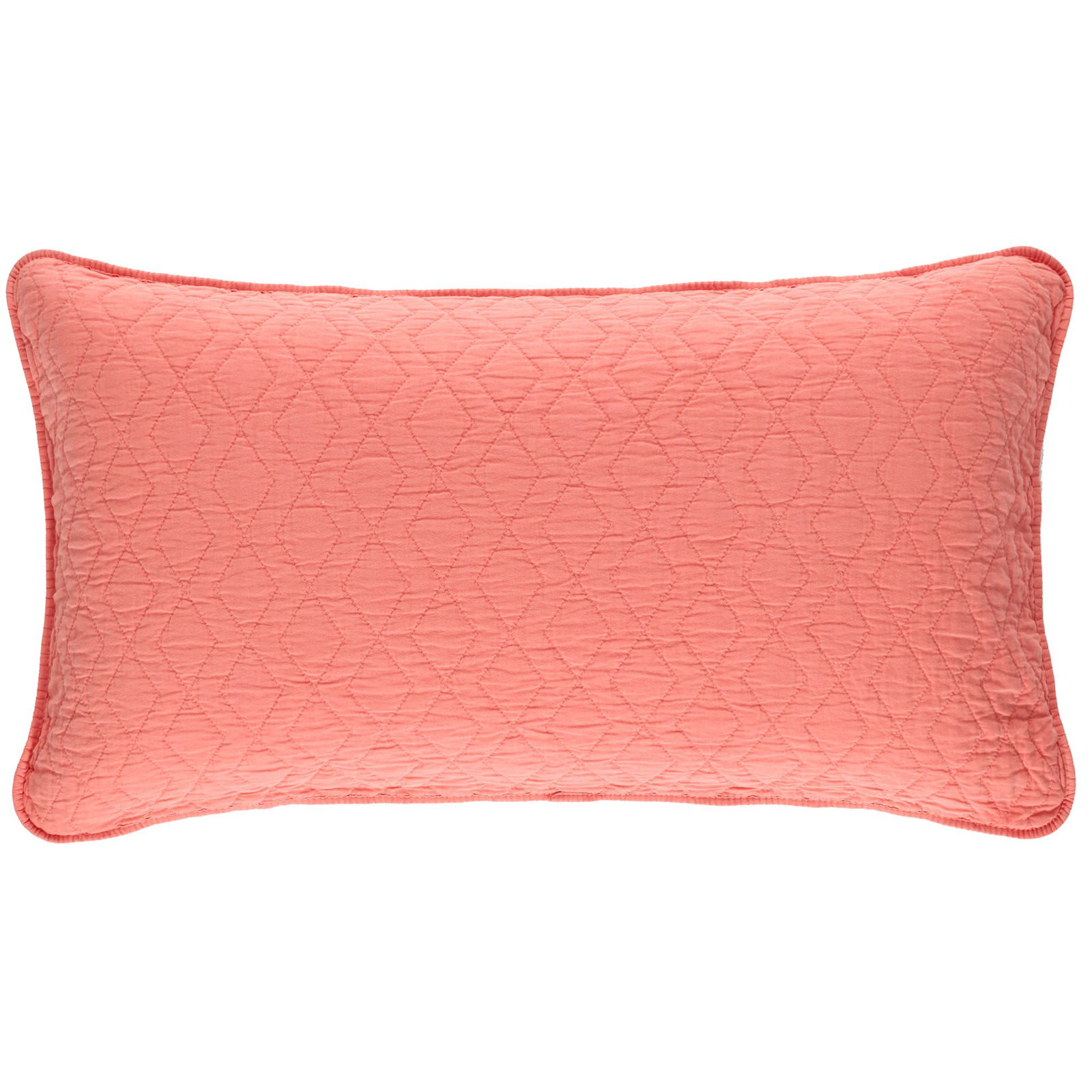 Birdie Cotton Shams, King, Coral