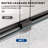 UKD07N Countess 66 to 72 in. x 76 in. H Semi-Frameless Double Sliding Shower Door in Matte Black with 1/4 in. (6.35mm) Clear Glass-122140299-122140298