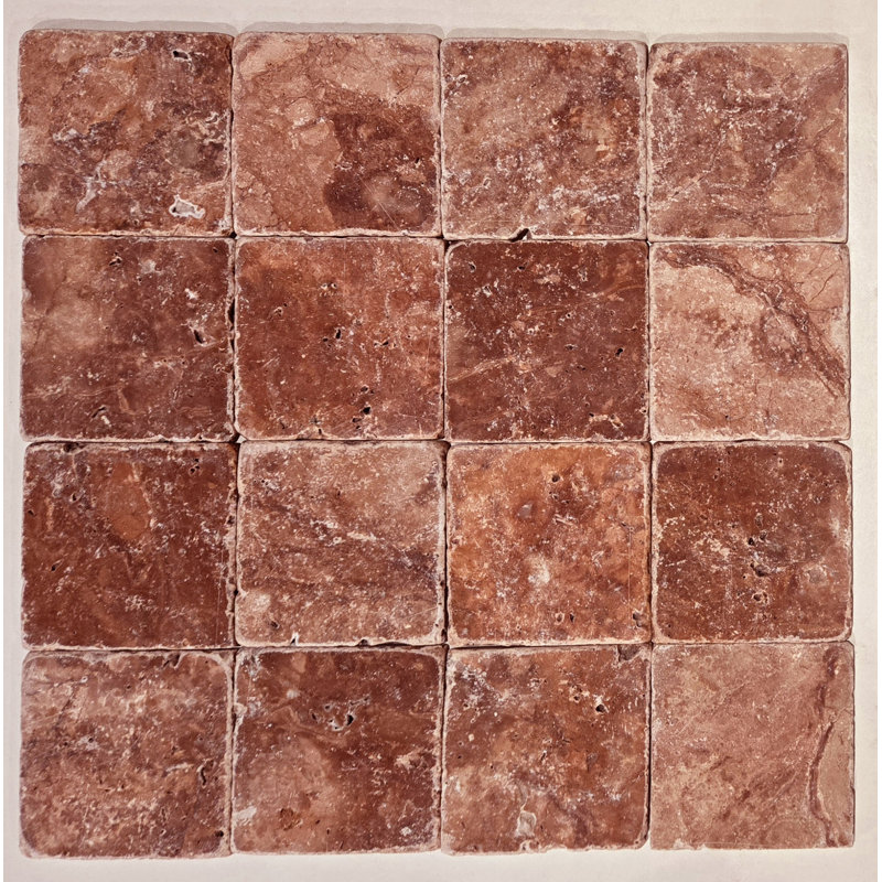 4x4 TUMBLED, Red