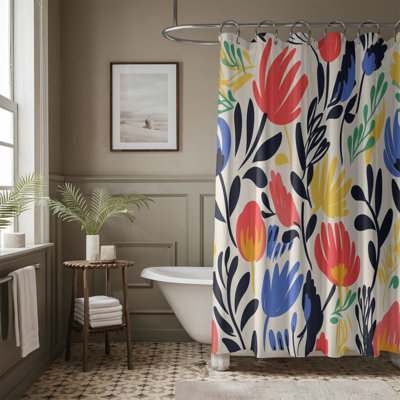 Rideau de douche standard 1 pièce Henri-Inspired