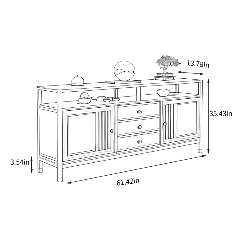 Simple living room storage sideboard