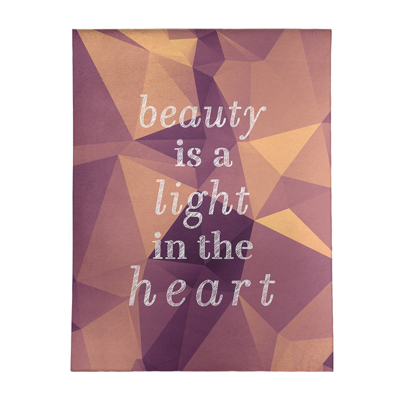 Quotes Chenille Indoor Rug, Rectangle 5' x 7'