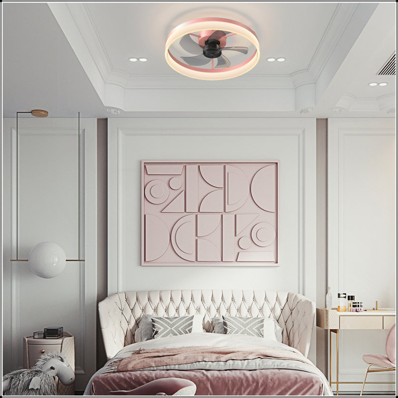Ventilateur de plafond à DEL à intensité variable silencieuse au design moderne et mince pour un confort à longueur d'année et des options d'éclairage polyvalentes