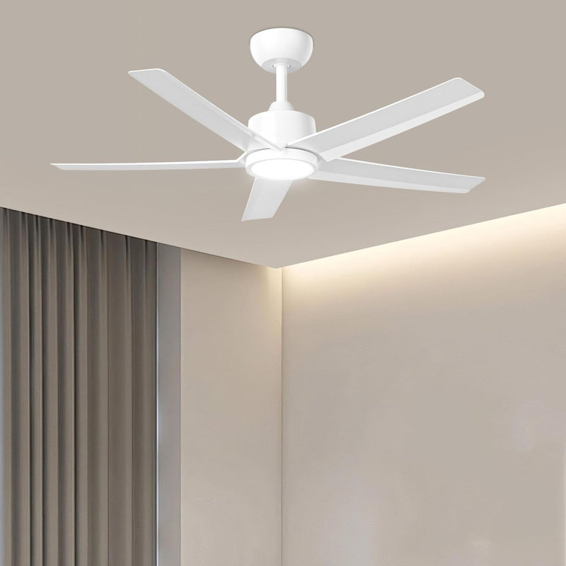 2 ventilateurs de plafond de 44 pouces, Blanc, Blanc