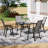 Aaronson 4 - Person Metal Patio Dining Set with Square Table