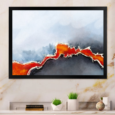 Orange Electric Color Dance - reproduction sur toile