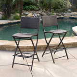 Modern Bar Stool Outdoor Patio Bar Stools, Foldable And Comfortable, Ideal For Relaxing And Entertaining In The Open Air.