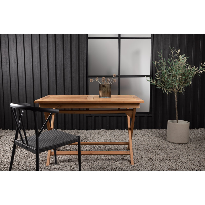 Gerolakkos Rectangular Teak Outdoor Dining Table , 120cm cm W 70cm cm D