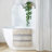 Woven Texture Stripe Bath Rug 22X58"-180118552