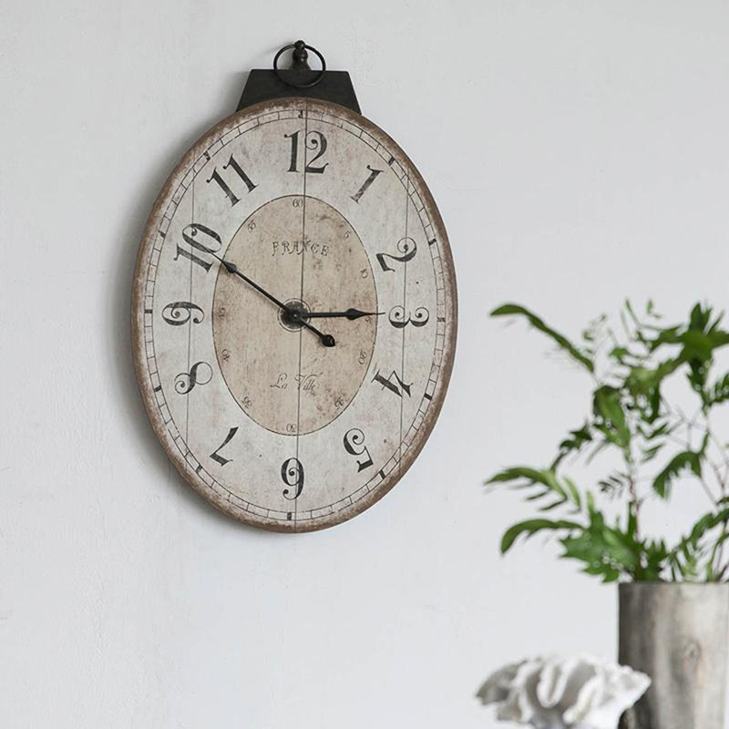 One Allium Way® Antique Oval Wall Clock | Wayfair