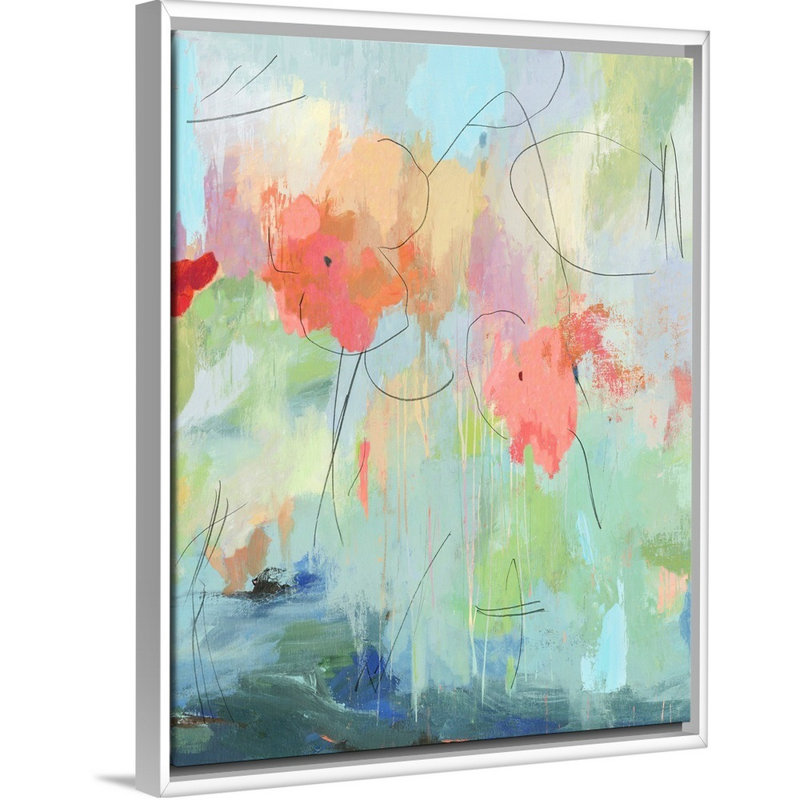 Reproduction d’art sur toile « Dancing Magic » par Inner Circle, Cadre flottant blanc, H 22 po x l 18 po x P 1,75 po