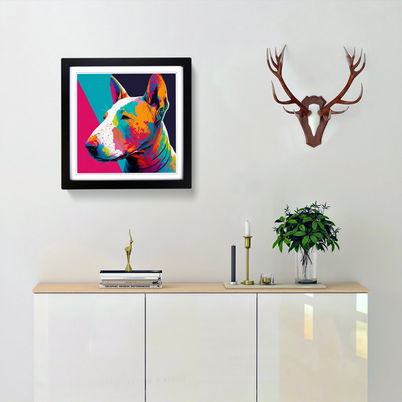 Single Picture Frame Print on Wood, Black