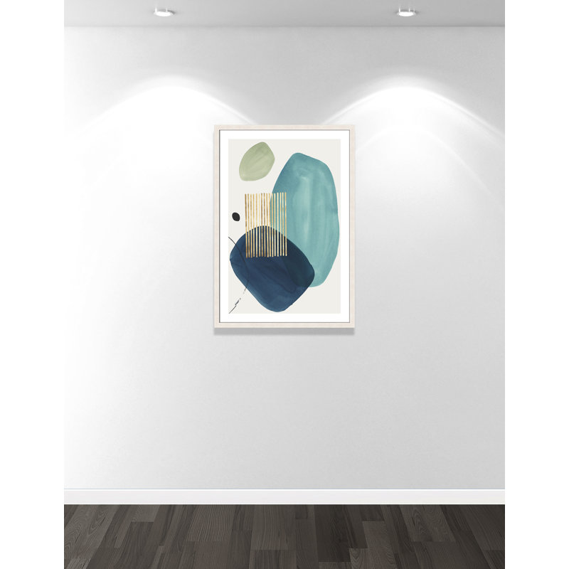 Pistachio Dreams - reproduction de cadre photo, H 42 po x l 30 po x P 1,12 po, Cadre à grain de bois blanc