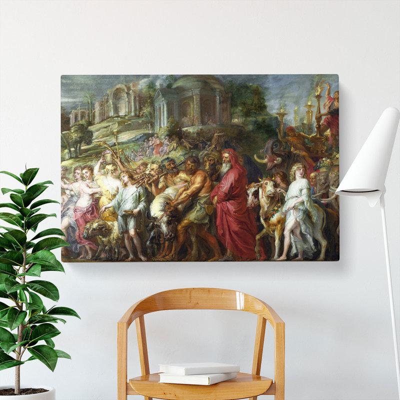 A Roman Triumph by Peter Paul Rubens - Wrapped Canvas Painting, 50cm H x 76cm W x 3cm D