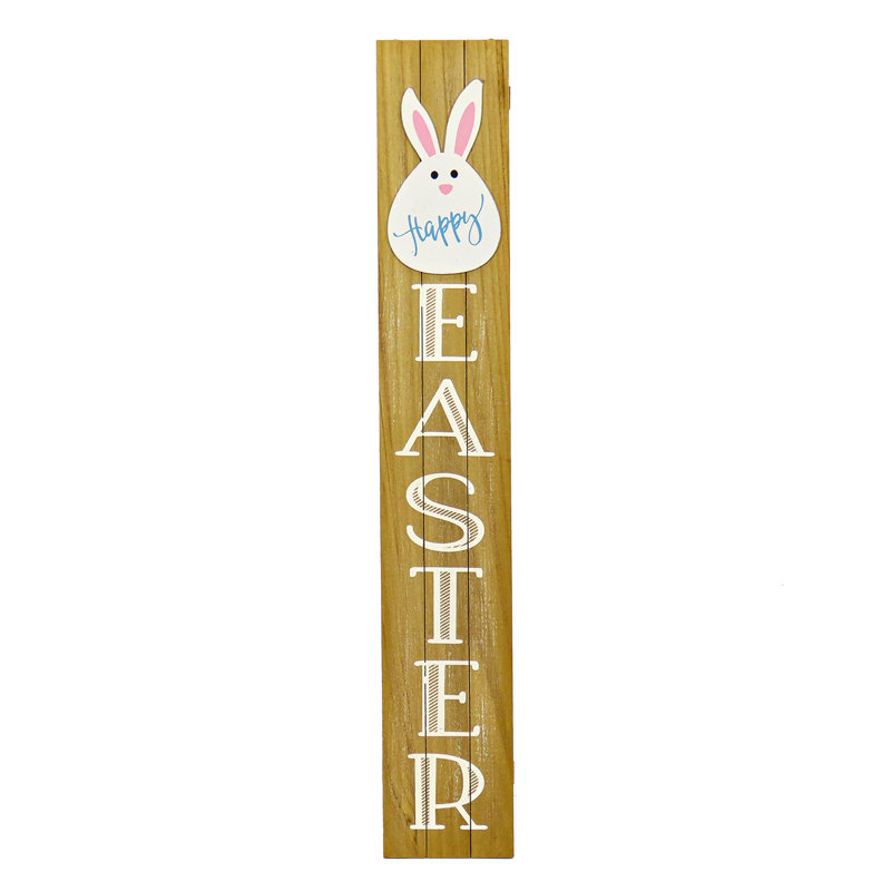 Décoration de lapin de Pâques 43 po The Holiday Aisle®
