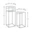 Orola Pedestal Side Table Set