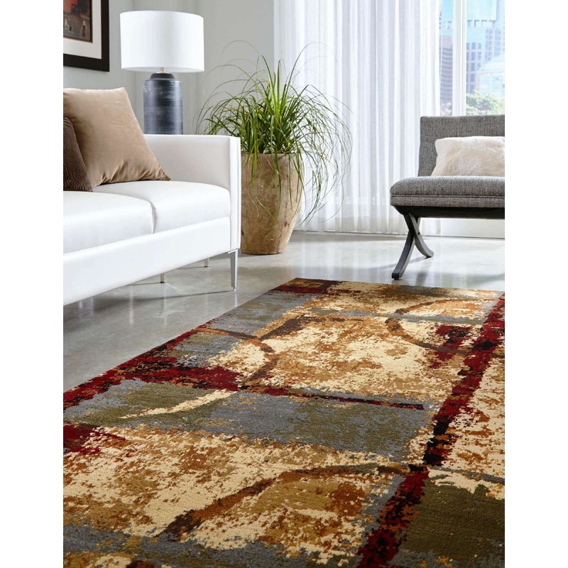 Arabica Abstract Indoor Rug, Square 4'
