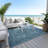 Machine Washable Indoor/Outdoor Xhevrie Blue Rug-242329265