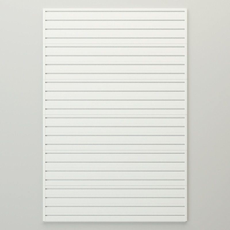 Panneau de démarrage à lattes H 72 po x l 48 po, Blanc