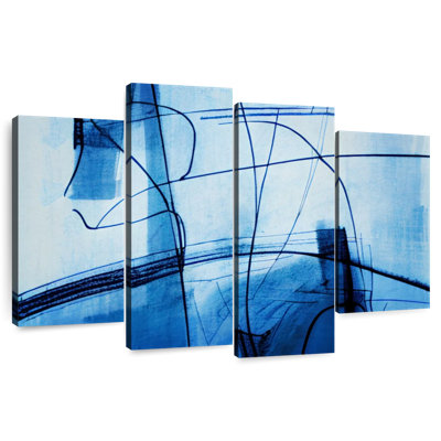 Avery Abstract Blue Lines