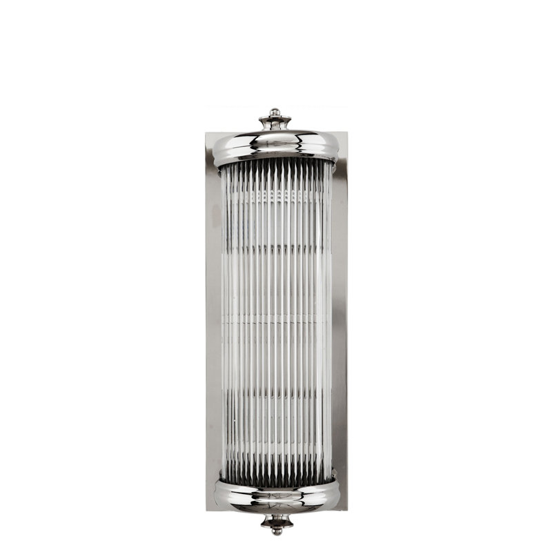 Lampe murale S 1 lumière Glorious, Nickel