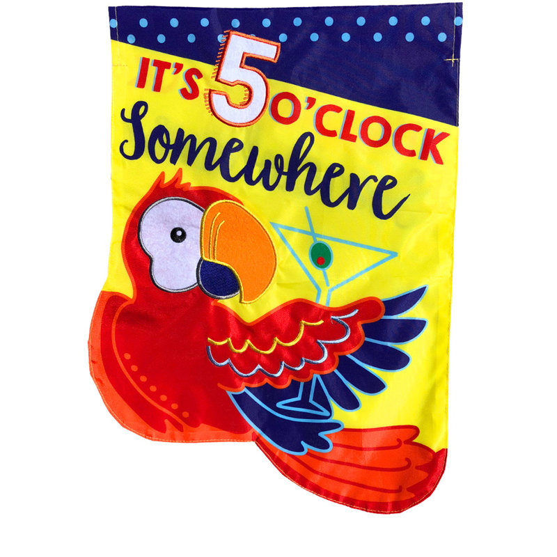 Drapeau de maison d'été 5 heures Applique