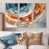 Toile naturelle avec cadre flottant