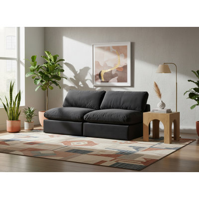 Kiren 78 " Velvet Sofa