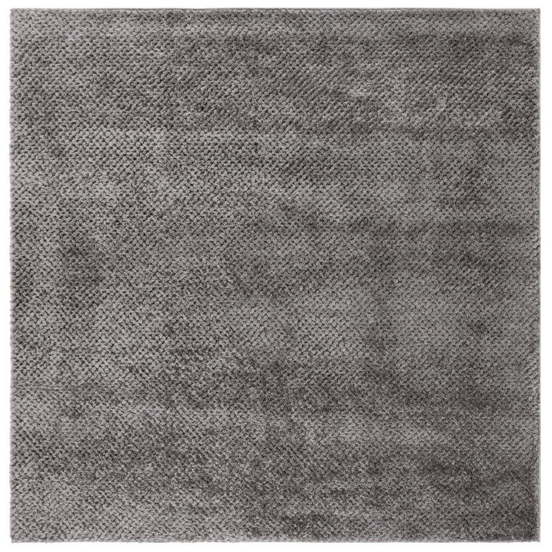 Ubertina Penelope Shag Performance Solid Color Rug, Square 6'7"