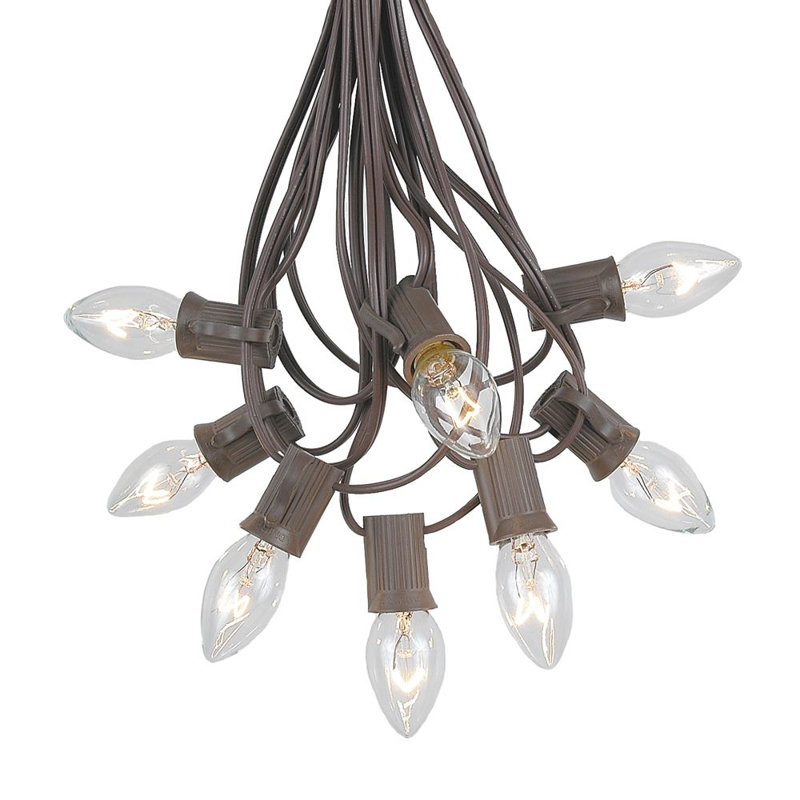 Guirlande de Noël 25 lumières, Transparent