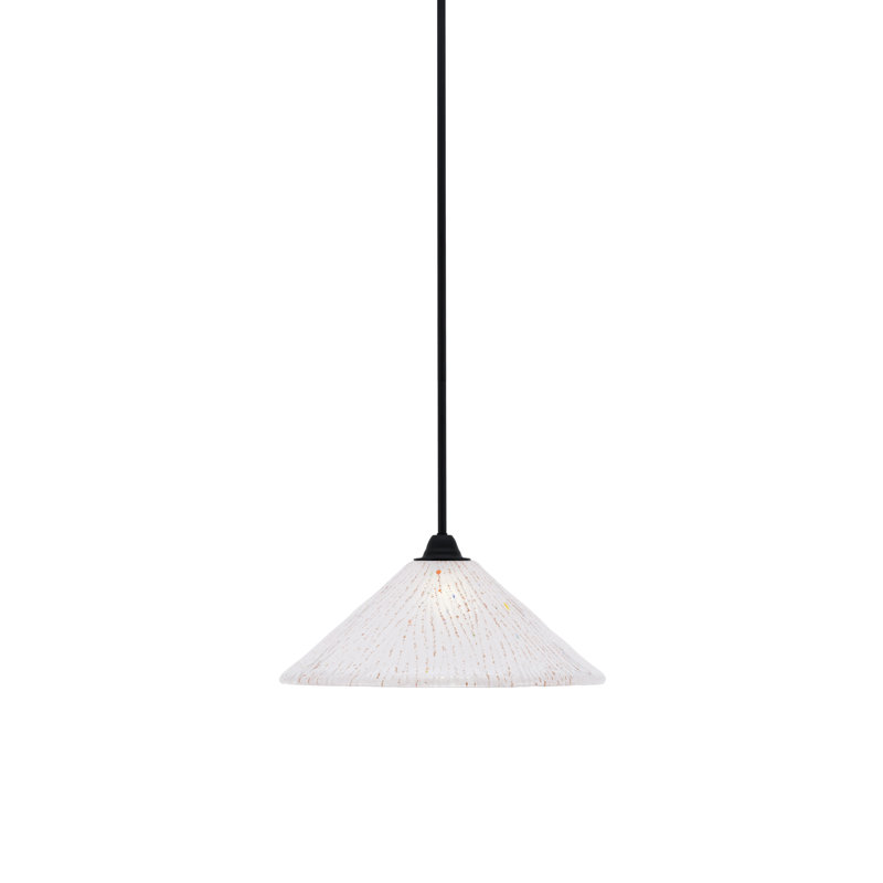 Luminaire suspendu Paramount, Blanc, crème, H 7,5 po x l 16 po