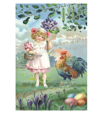 Easter Flowers Painting Print