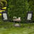2 Pieces Patio Adjustable Folding Recliner Chairs With 7 Level Adjustable Backrest
