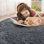 Tapis ronds pour chambre à coucher Tapis lavables à la machine pour salon