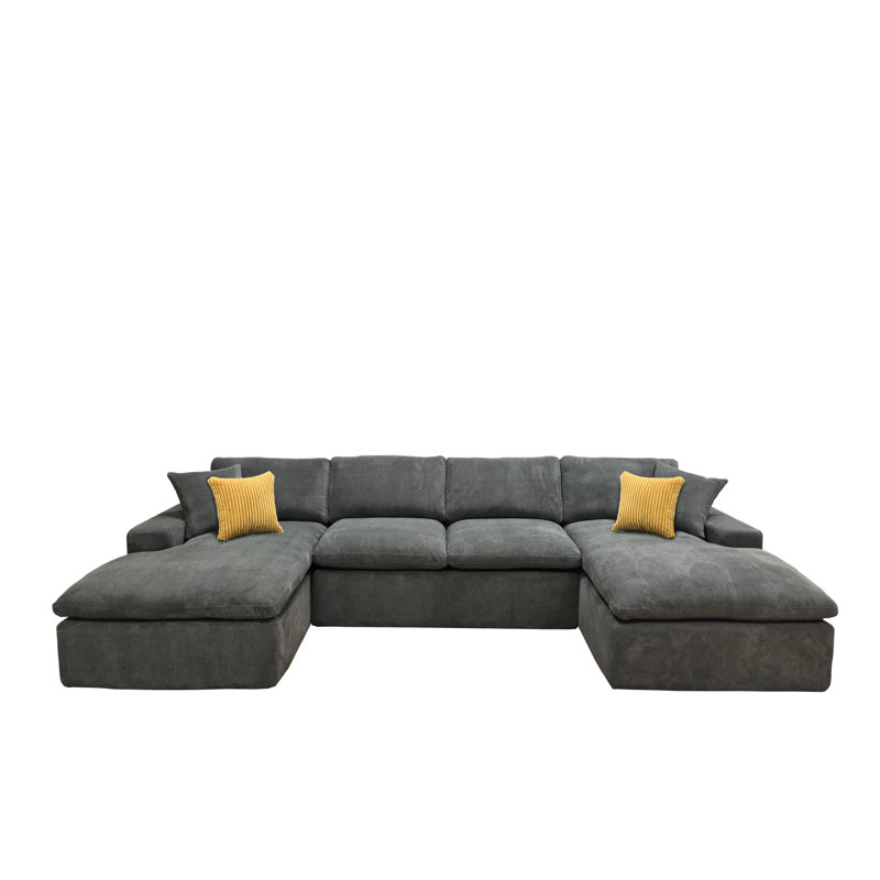 Jorglenthi Full Compressed Sectional, Light Gray