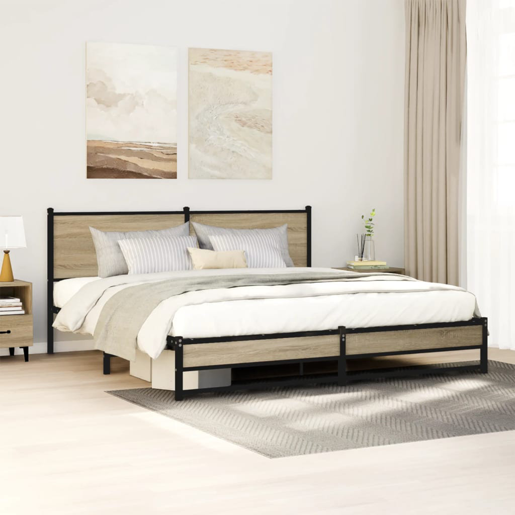 Vidaxl Metal Bed Frame Without Mattress