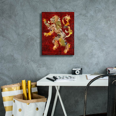 «Lion Crest» par Artpoptart, art mural sur toile