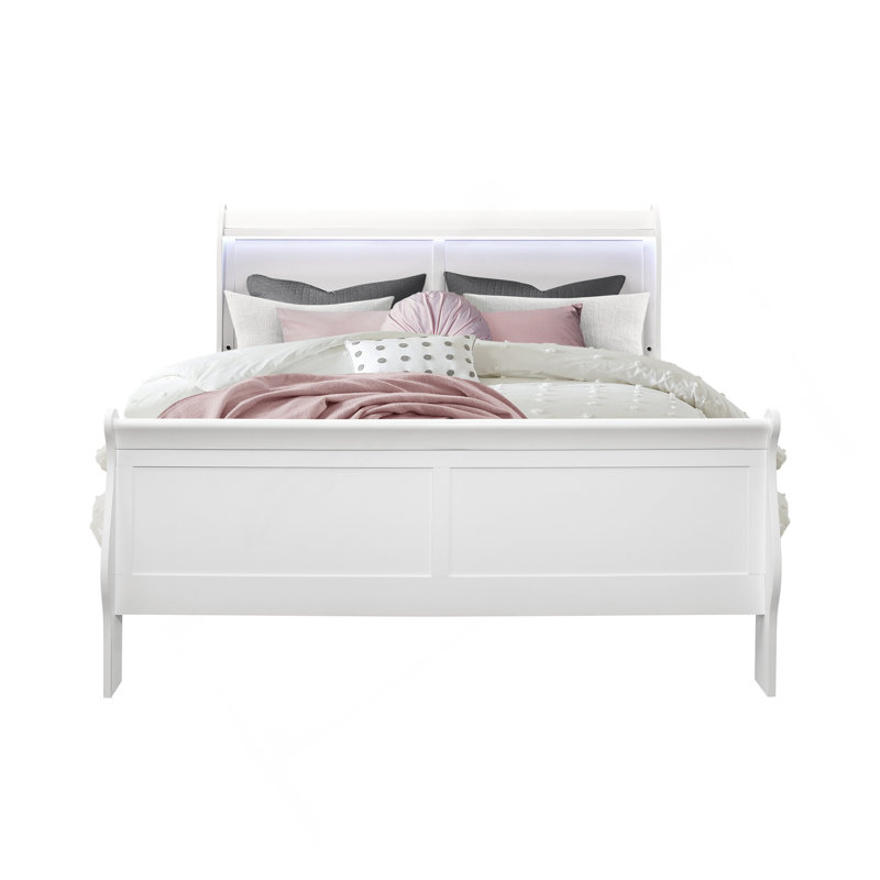 GRAND LIT GRAND CHARLSTON AVEC DEL, Blanc