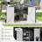 10×14 FT Campcraft Outdoor Storage Shed With 3 Lockable Doors,Utility Tool Shed Metal Storage Garden Sheds Frame And 4 Vents,For Backyard,Patio-114833891