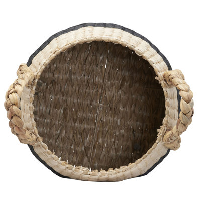 Armadi Two Tone Wicker Basket with Handles