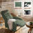 Manual Recliner, Comfortable Corduroy Recliner with Upholstered Back and Seat Cushion-2086262341