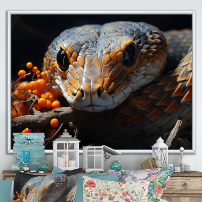 Afrique, serpents, couloirs sur toile